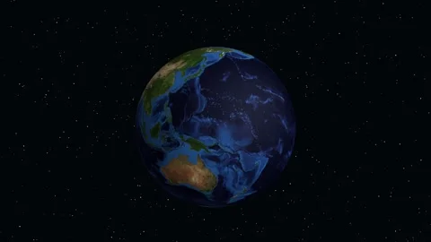 Animated Zoom into Dnipro Ukraine on Rotating Earth Globe with Data Stock Footage 340181245