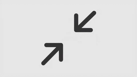 Animated zoom out linear ui icon Stock Footage 212084329