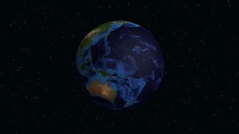 Animated Zoom from Space to Molepolole Botswana with Geographic Data Overlay Stock Footage 332894574
