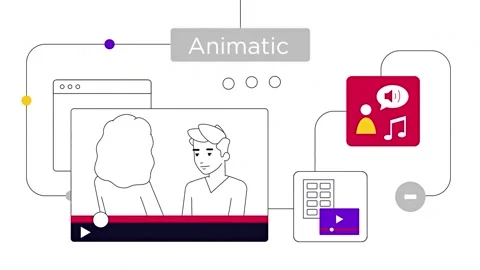 Animatic, Animated storyboard with draft audio added. Pre-production Stock Footage 212323900
