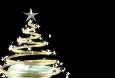 Animating Christmas tree Video stock 574738