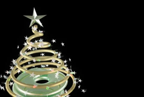 Animating Christmas tree Stock Footage 574739