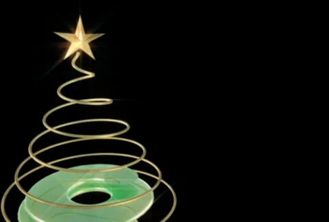 Animating Christmas tree Stock Footage 574756