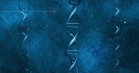 Animating DNA strand and binary coding for scientific data processing Stock Footage 304022205