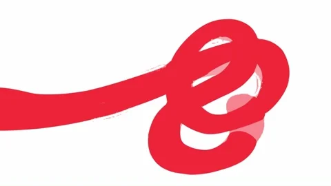 Animating a red line to match your logo or text Video stock 292299866