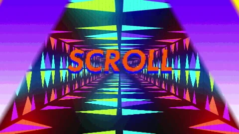 Animating tunnel with sliding orange progress in loading bar, scrolling and Stock Footage 311450351