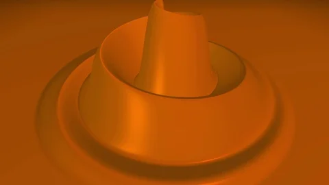 Animation 2 of Abstract Liquid Caramel Fluid in 4K 库存影片 115205572
