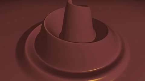 Animation 2 of Abstract Liquid Chocolate Fluid in 4K Vidéo 115205045