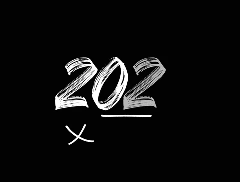 Animation 2023. Numbers on a black background. Stock Footage 220652443