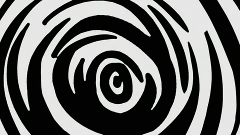 Animation with a 2d line rotation. Rotating movement of the stroke doodles. Video stock 182905385