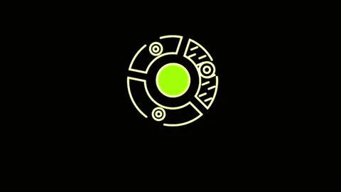 Animation 3 colorful circle graph object for infographic on black background. Stock Footage 218423179