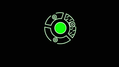 Animation 3 colorful circle graph object for infographic on black background. Stock Footage 218423188