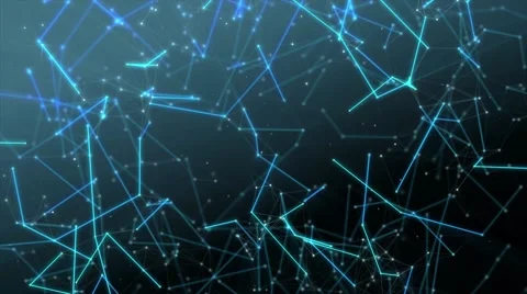 Animation 3d abstract molecule network bonding by lines background pattern in 4K Stock Footage 59934001