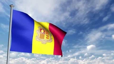 Animation of 3D Flag Stock-Footage 89998774