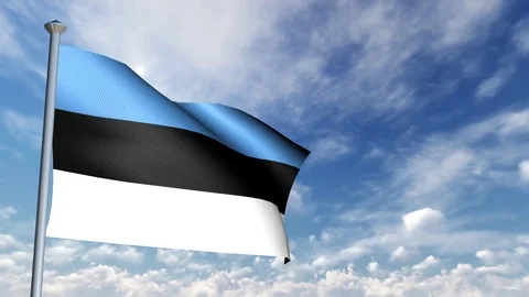 Animation of 3D Flag Stock-Footage 89998989