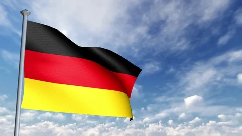 Animation of 3D Flag Stock Footage 89999022