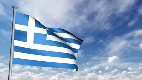 Animation of 3D Flag Stock-Footage 89999026