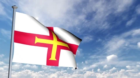 Animation of 3D Flag Stock Footage 89999050
