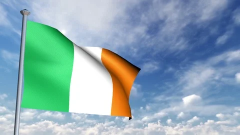 Animation of 3D Flag Stock Footage 89999067