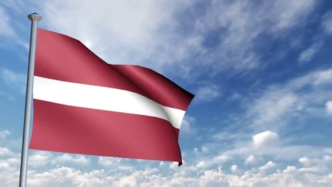 Animation of 3D Flag Stock-Footage 89999122