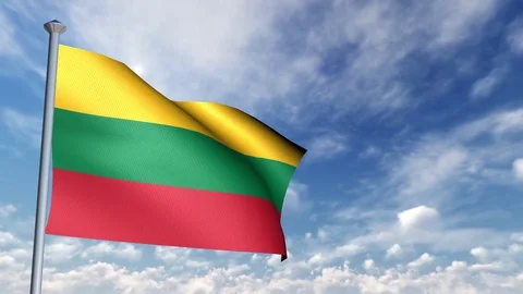 Animation of 3D Flag 스톡 동영상 89999143