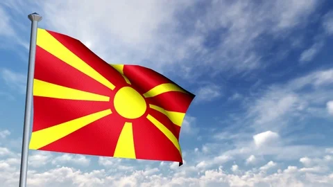 Animation of 3D Flag 스톡 동영상 89999167