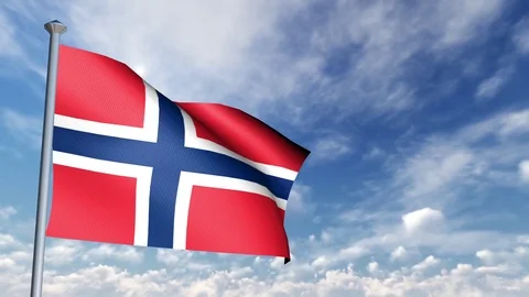 Animation of 3D Flag Stock Footage 89999216