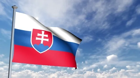 Animation of 3D Flag 스톡 동영상 90017299