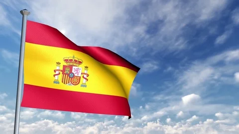 Animation of 3D Flag 스톡 동영상 90017318