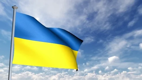 Animation of 3D Flag Stock Footage 90017356