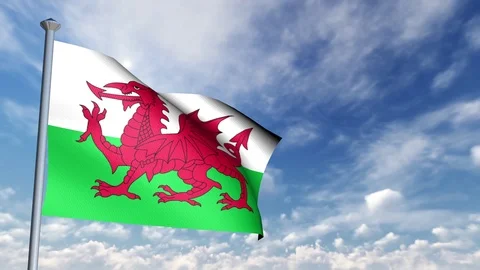 Animation of 3D Flag Stock-Footage 90017374