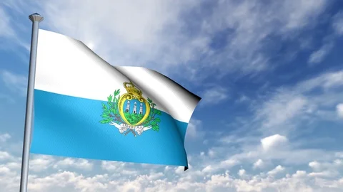 Animation of 3D Flag Stock-Footage 90017391