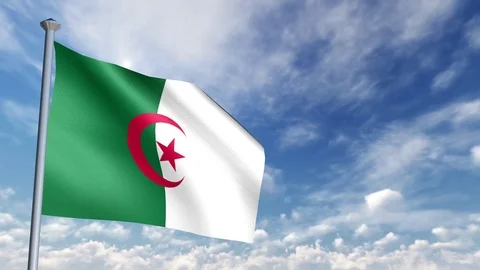 Animation of 3D Flag Stock Footage 90264098