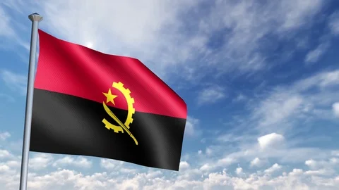 Animation of 3D Flag Stock Footage 90264099