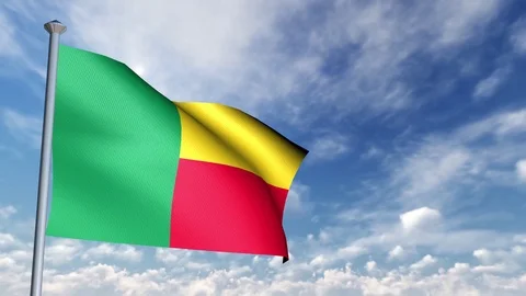 Animation of 3D Flag 스톡 동영상 90264111