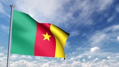 Animation of 3D Flag 스톡 동영상 90264125