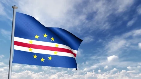 Animation of 3D Flag Stock Footage 90264126