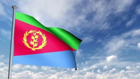 Animation of 3D Flag 스톡 동영상 90264166