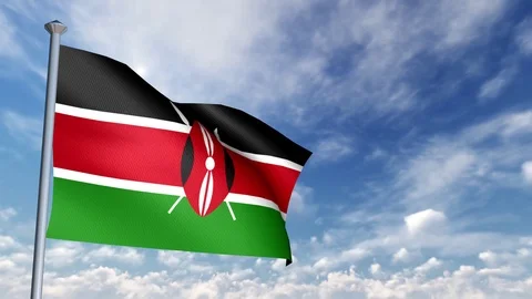 Animation of 3D Flag 스톡 동영상 90264212