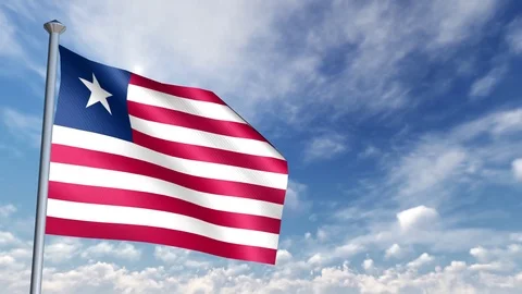 Animation of 3D Flag Stock-Footage 90264243