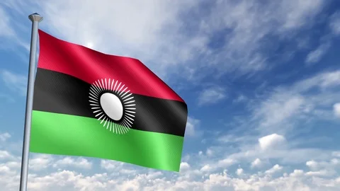 Animation of 3D Flag 스톡 동영상 90264258