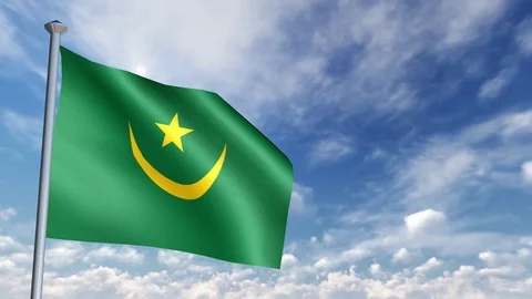 Animation of 3D Flag 스톡 동영상 90264266