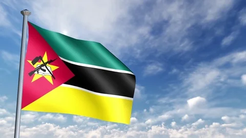 Animation of 3D Flag Stock Footage 90264278