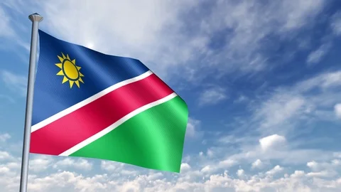 Animation of 3D Flag Stock-Footage 90264280