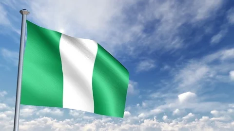 Animation of 3D Flag Stock Footage 90264288