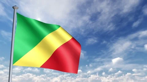 Animation of 3D Flag 스톡 동영상 90264291