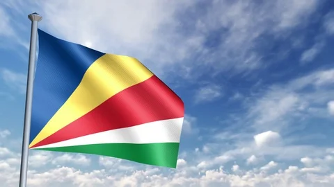 Animation of 3D Flag 스톡 동영상 90264306