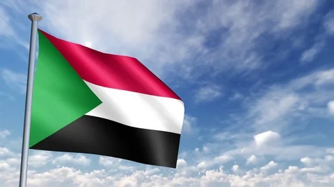 Animation of 3D Flag Stock Footage 90264324