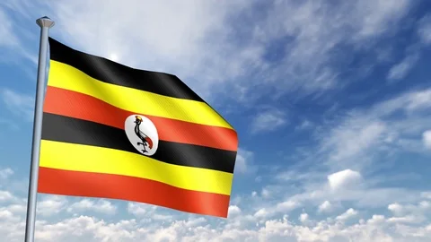 Animation of 3D Flag Stock Footage 90264351