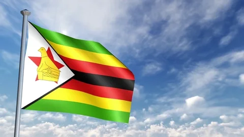 Animation of 3D Flag Stock Footage 90264362